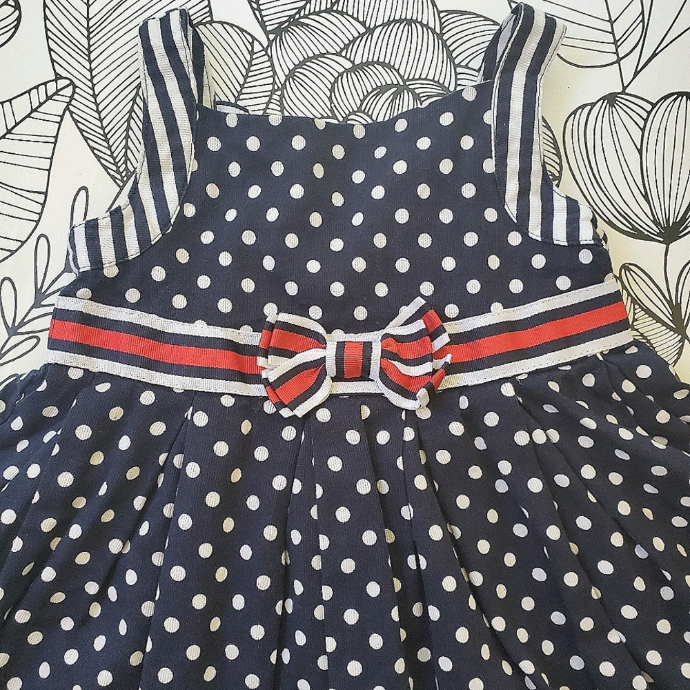 Heirloom polka dots dress 4t